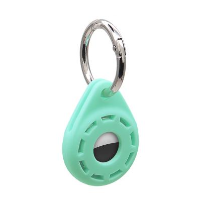 China Sustainable Location Tracker Airtag Dog Collar Silica Gel Holder for sale