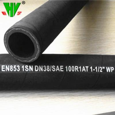 China For coneying of oil and other fluids good flexibility 1 high tensile steel wire braided rubber hose / tube / tubing for sale