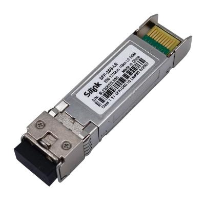 China Compatible FTTX Systems SFP-25G-LR Cisco 25GBASE-LR SFP28 1310nm 10km DOM Duplex LC SMF Optical Transceiver Module for sale