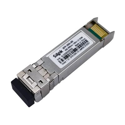 China Telecommunication Network SFP-25G-SR 25GBASE-SR SFP28 850nm 100m DOM Duplex LC MMF Optical Transceiver Module for sale