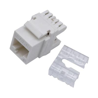 China Telecommunication 180 Degree UTP Cat6 RJ45 Keystone Jack For Amp Type for sale