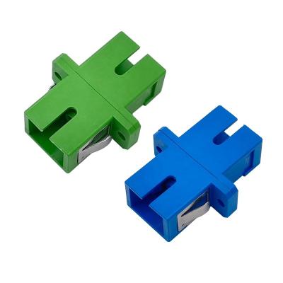 China Telecommunication Network SC UPC / APC Fiber Optic Adapter / Coupler With Clamp for sale