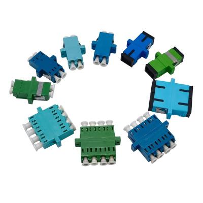 China Telecom Network Miscellaneous SC LC Fiber Optic Adapter / Coupler With Clamp for sale