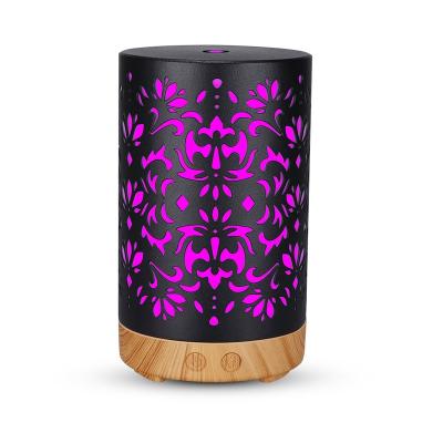 China Fresh Flower Parrern Aroma Diffuser Humidifier Oil Diffuser Portable Essential Oil Diffuser for sale