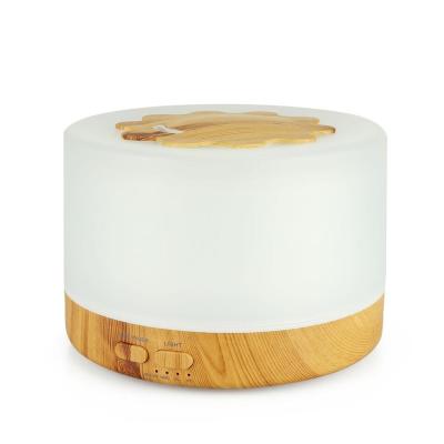 China Ultrasonic Essential Oil Diffuser 500ml Cool Wood Grain for sale