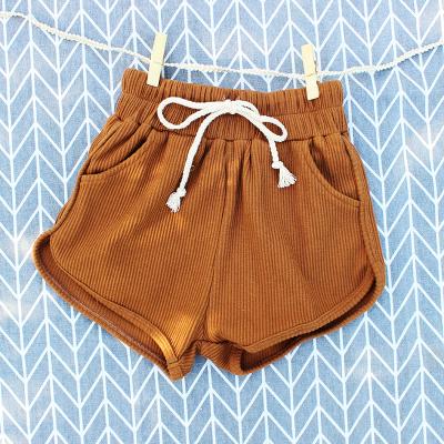 China Wholesale Ribbed Summer Baby Youth Anti-Wrinkle Cotton Boys Clothes Wearing Panties Infant Pants Baby Boy Trunks for sale