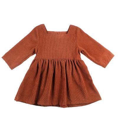 China Anti-static Children Dressing Sets Children Fashion Corduroy Wholesale Girls Boutique Dressing Gown Set for sale