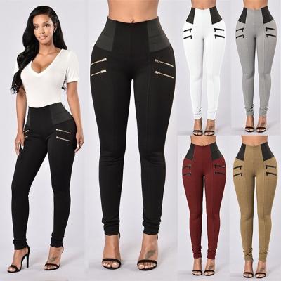 China OEM Antibacterial Fashion Factory Comfortable Leggings Logo Printed Yoga Leggings Custom Made For Women for sale