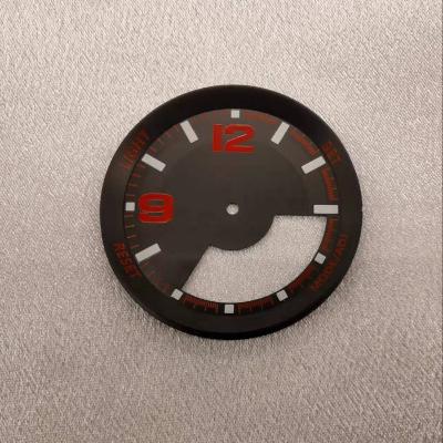 China Big Dial Brass Watch For Men's Metal Stickers Custom Watch Logo Dial Printing for sale