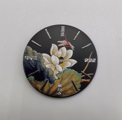 China OEM Watch Dial Markers Logo Stickers Custom 3D Printing Watch Dial Brass Parts for sale