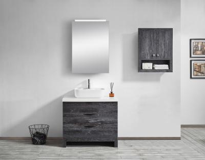 China Best Modern Recessed Round Pull Out Vanity Mirror Electric Anti Fog Led Lighted Aluminum Vanity Unit Bathroom Medicine Cabinet for sale