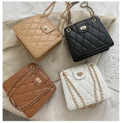 China Fashion Diamond Lattice Designer Handbags Famous Cheap Brands Fashion Girls Cross - Body Sling Shoulder Bags Purses and Women Handbags for sale