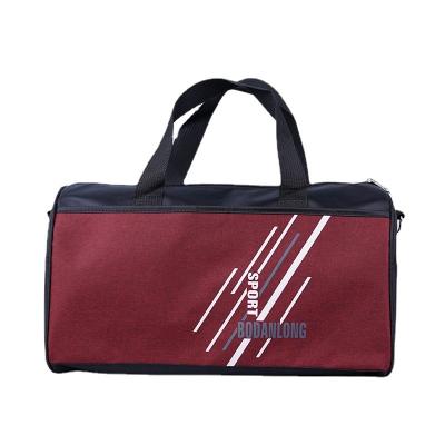 China Cheapest Logo Fleece Waterproof Men's Sports Fitness Luggage Tote Bag Traveling Bags Gym Bag Duffle Women Handbag Durable Custom Black for sale