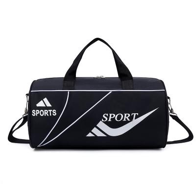 China New Fashionable Durable Oxford Cloth Custom Letter Sports Travel Bag For Women And Men Large Capacity Fitness Yoga Gym Portable Bag for sale