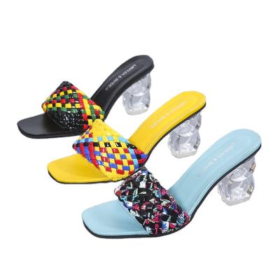 China 2021 Fashion Trend New Design Ladies Shoes Breathable Lightweight PU Sandals Big Size Colorful Flat Causal Outdoor Slippers For Women for sale