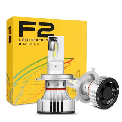 China 6063 aluminum+Red copper CSP ZES led F2 car led headlight 12000lm 9006 9005 H11 H1 H4 H7 led headlight bulbs for sale