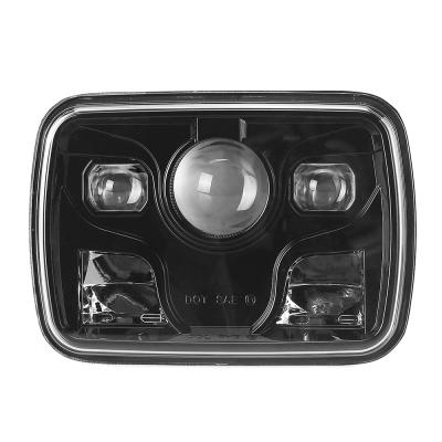 China 7inch Square 9V-32V LED Truck Die Casting Aluminum Housing Light Led Work Light for sale