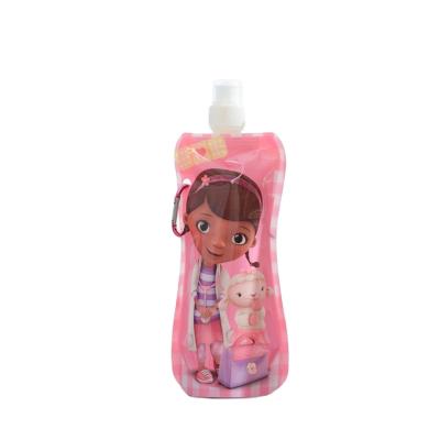 China Recyclable Environmental Collapsible Plastic Water Bag Water Bottle Pouch for sale