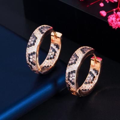 China Fashion earring jewelry CZ crystal Beautiful cubic zirconia brass earrings jewelry sets for sale