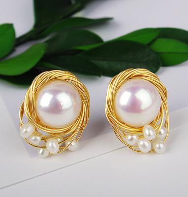 Китай Pearl Earring Set Metal Gold Plated Dangle Earrings Heart Butterfly Hoop Earring Geometric Fashion Pearl Earring Jewelry продается