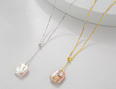 Китай Baroque Pearl Necklace Pink Cultured Baroque Irregular Freshwater Pearl Choker Necklace Natural Baroque Pearl necklace продается