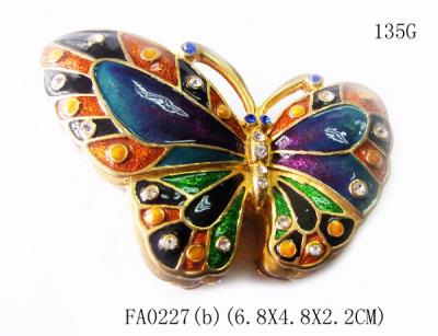 Китай Alloy jewelry metal box butterfly trinket box  for promotion gift продается