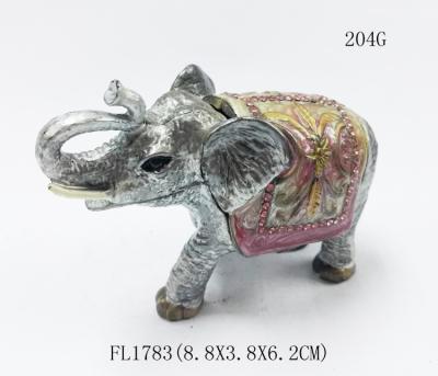 Китай elephant trinket box alloy jewelry box home decoration jewelry box продается