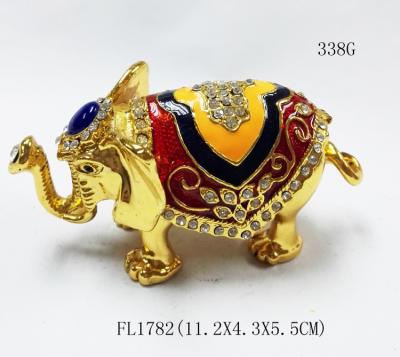 Китай Thailand Gifts Trinket Box Elephant Shape Jewelry Boxes for gift fashion elephant enamel jewelry box продается