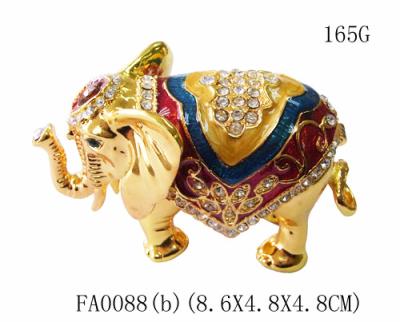 Китай Elephant jewelry box rhinestone animal gift box for jewelry wedding gift продается