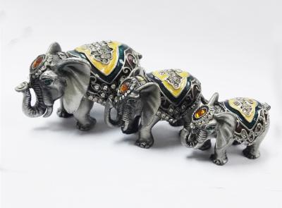 Китай colourful elephant jewelry box elephant trinket elephant figure продается