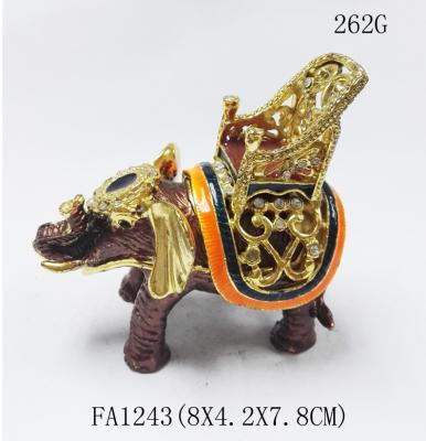 Китай Wholesales Elephant Jeweled trinket box Animal Trinket box for wedding продается