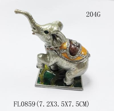 Китай jewelry pewter box   elephant jewelry box wholesale luxury gold plating elephant jewelry box продается