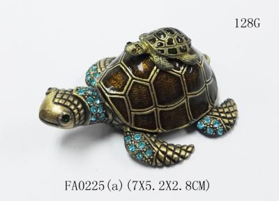 Китай Mum & Baby Turtle metal trinket box turtle  treasure box metal jewelry box продается