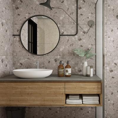 China Modern grey floor tile nonslip large particles Terrazzo tile for office floor 600x600 rustic tile for sale