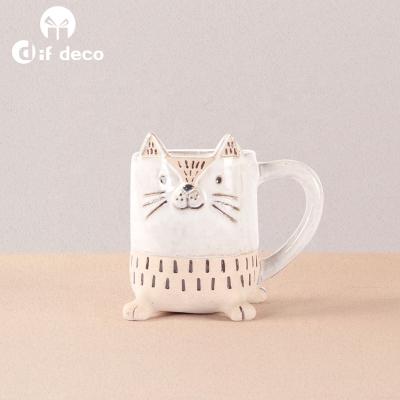 China New Design Cat Shape House Decoration Disposable Flower Pot Drinkware for sale