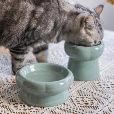 China Non-automatic Pet Supplies Cat Bowls Antislip New Design Ceramic Durable Pet Bowl Feeding Accessories for sale