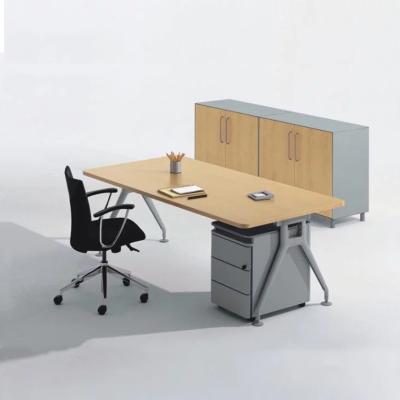 China Customizable New Design Office Desk With Desk Movable Table Manager Cabinet Executive Desk for sale