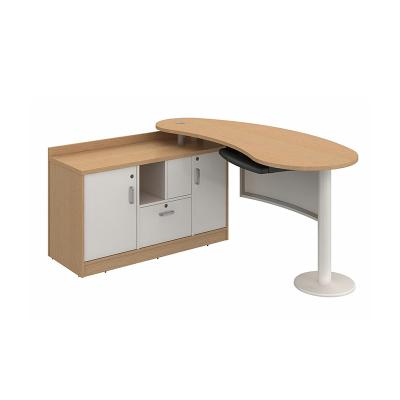 China Modern Desks Wholesale L Shape Hospital Physicians Office Furniture Executive Doctors Computer Writing Desk for sale