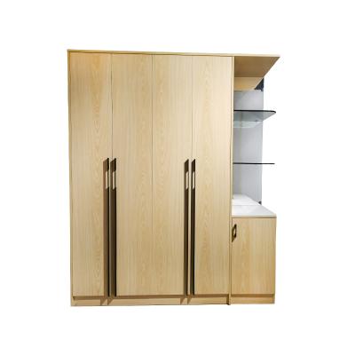 China Customizable Modern Home Hotel Apartment Furniture Wardrobe Closet Wooden Two Door Bedroom Wardrobe for sale