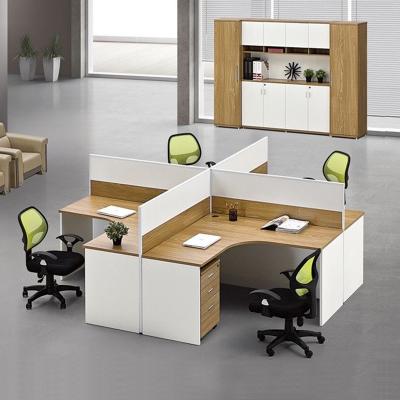 China Factory Customizable Wholesale Workstation Office Partition Furniture Modular 6 Person Workstation Office for sale