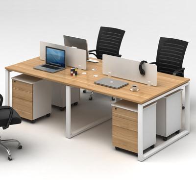 China Modern Concise Modern Office Partition Design Computer Workstation Compartment Office Work Mobile Workstation for sale