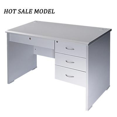 China Eco - Friendly High Quality Commercial Furniture Physical Channels Wooden Gray Tabletop Computer Desk for sale