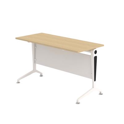 China Foldable luxury white single room office computer table funriture foldable training desk training desk for sale