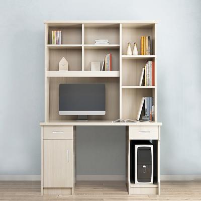 China With Shelf Living Room Home Furniture Simple Wooden Computer Desk Writing With Book Case Cabinet for sale