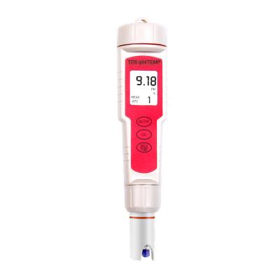 China Digital 0.01 3 in 1 Temp TDS pH Meter Waterproof LCD Display with Automatic Backlight Temperature Compensation for Aquarium 210mm*80mm*50mm for sale