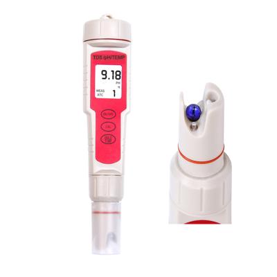 China 3 In 1 Digital TDS Tester Temperature Meter pH 0.01 High Resolution 0-14pH Range Automatic Water Quality Calibration For Aquariums 210mm*80mm*50mm for sale