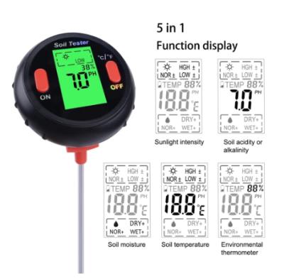 China Multifunctional Plants Hydroponics Analyzer Measuring Moisture Meter Soil pH Meter 28*7.5*3.3cm for sale