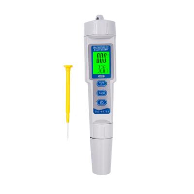 China Digital Pen Type Waterproof Meter For Aquariums Water Quality Tester 3 In 1 Temperature EC pH Meter EC-3587 for sale