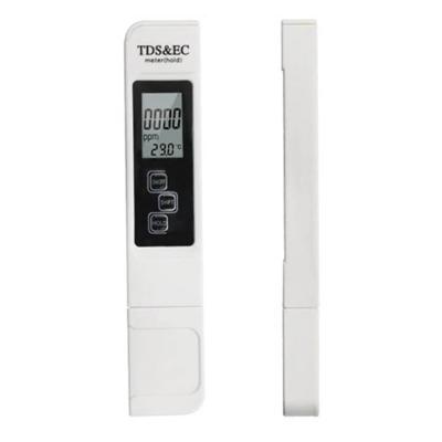 China 3 in 1 Digital LCD Display Water Tester 0-9999ppm TDS EC Meter 22*10mm for sale