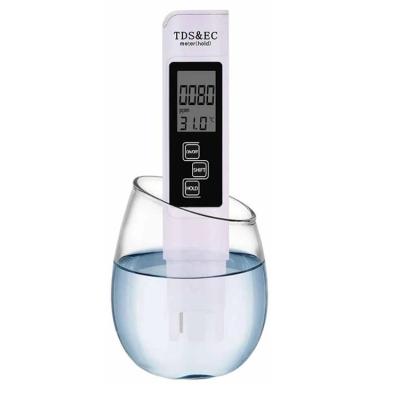 China 3 in 1 TDS/Temp/EC 22*10mm 0-9999ppm Conductivity Meter TDS EC Tester for sale